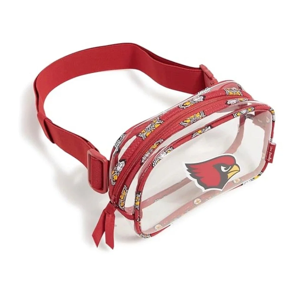 Vera Bradley NFL Arizona Cardinals‎ Clear Zip Fanny Stadum Approved